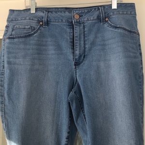 Super comfortable light wash jeans.